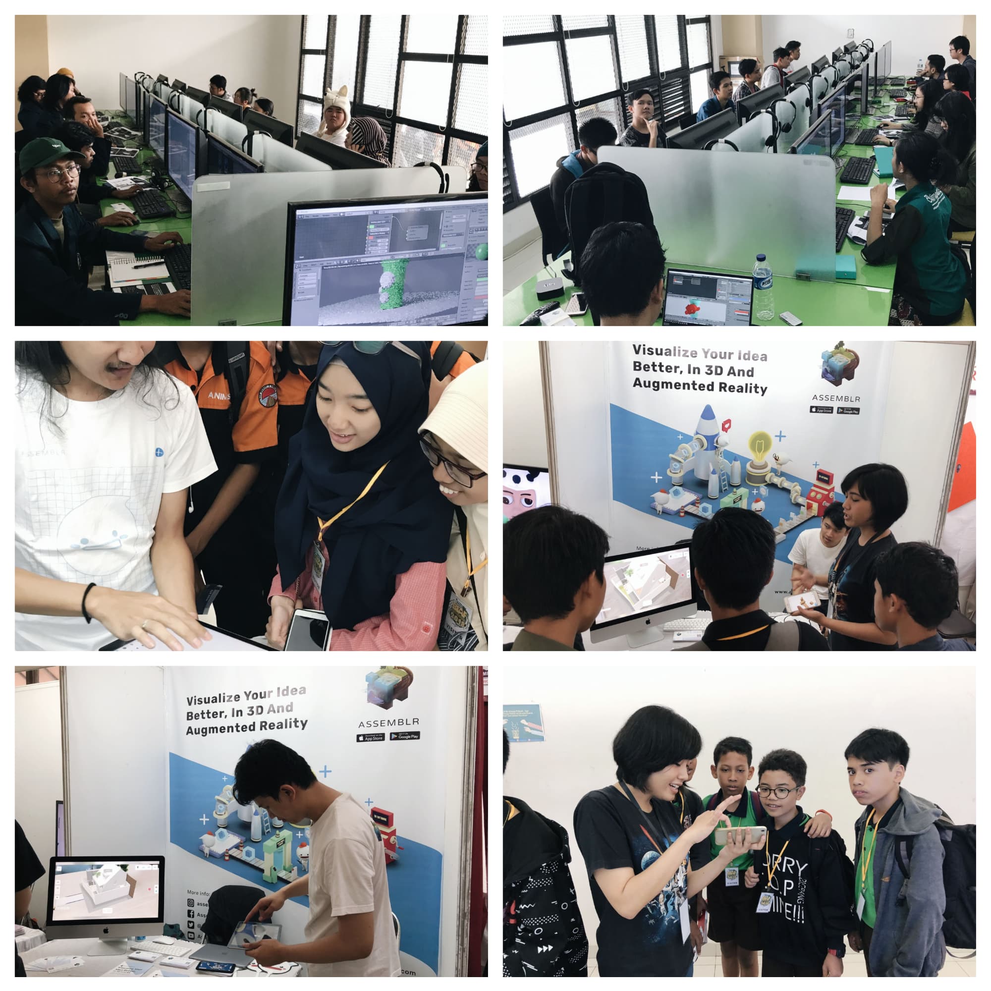 Assemblr's booth on Baros International Animation Festival (BIAF) 2018